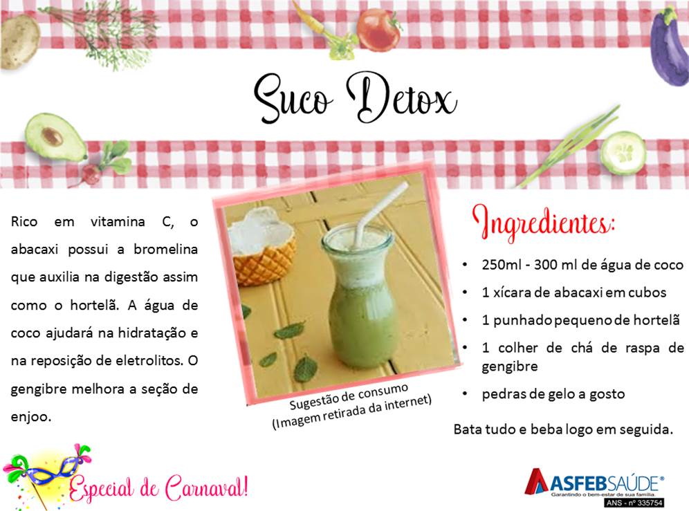 Dicas de Saúde 04 - Suco Detox e Fibras